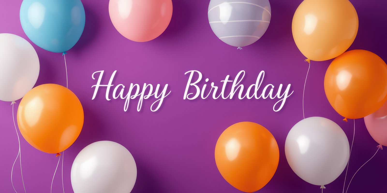 Colorful balloons decorate a vibrant background to celebrate a joyful birthday occasion with festive spirit